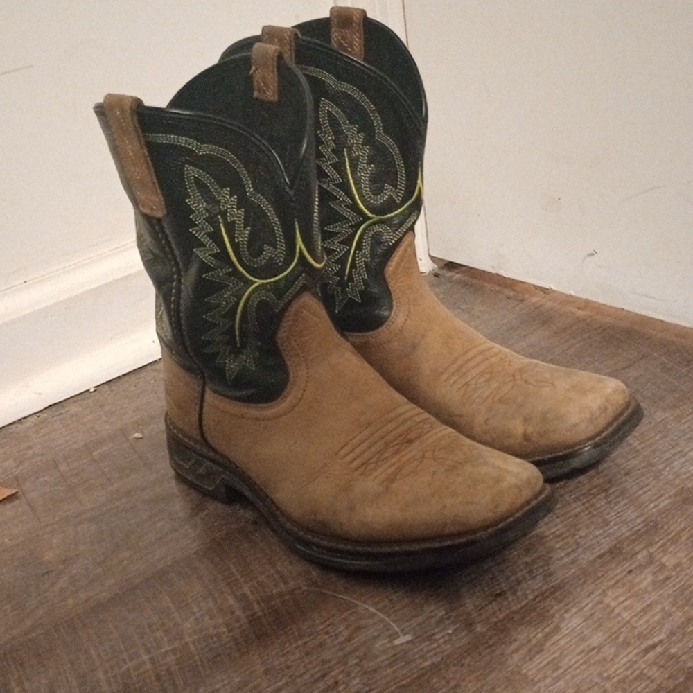 Ariat Brown and Black Leather Boots